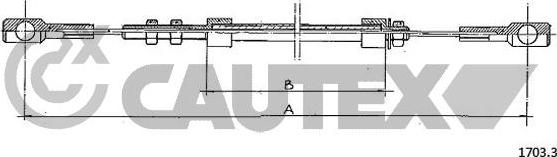 Cautex 761131 - Тросик газа autosila-amz.com