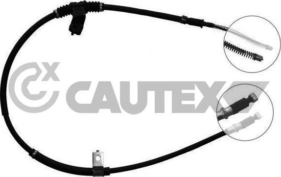 Cautex 761820 - Тросик, cтояночный тормоз autosila-amz.com