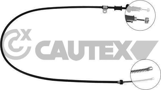 Cautex 761796 - Тросик, cтояночный тормоз autosila-amz.com