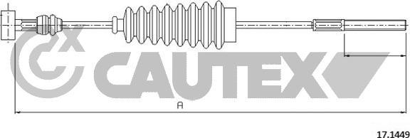 Cautex 762820 - Тросик, cтояночный тормоз autosila-amz.com