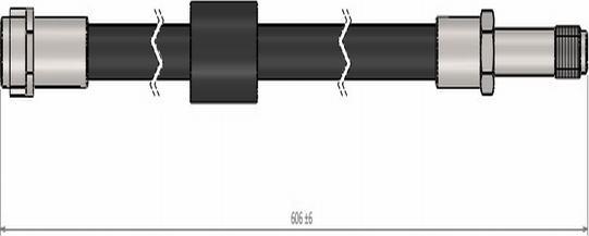 CAVO C900 673A - Тормозной шланг autosila-amz.com