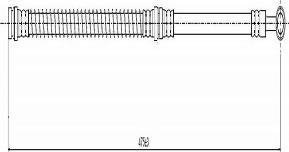 CAVO C900 134A - Тормозной шланг autosila-amz.com