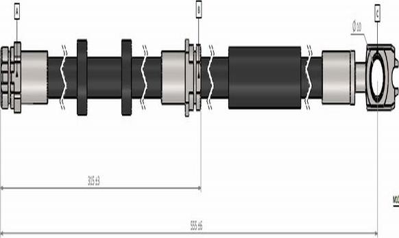 CAVO C900 897A - Тормозной шланг autosila-amz.com