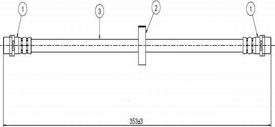 CAVO C900 215B - Тормозной шланг autosila-amz.com