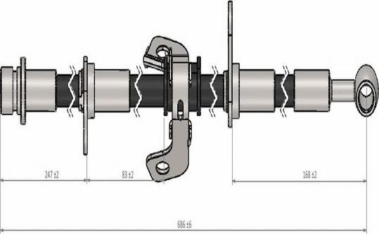 CAVO C900 762A - Тормозной шланг autosila-amz.com