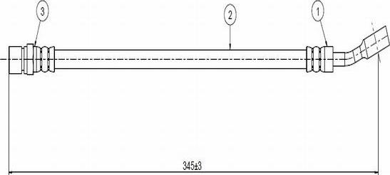 CAVO C800 446A - Тормозной шланг autosila-amz.com