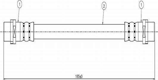 CAVO C800 434A - Тормозной шланг autosila-amz.com