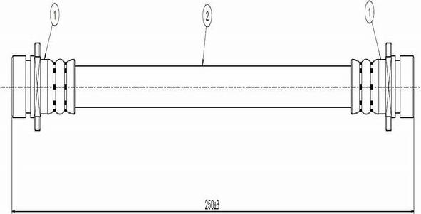 CAVO C800 421A - Тормозной шланг autosila-amz.com