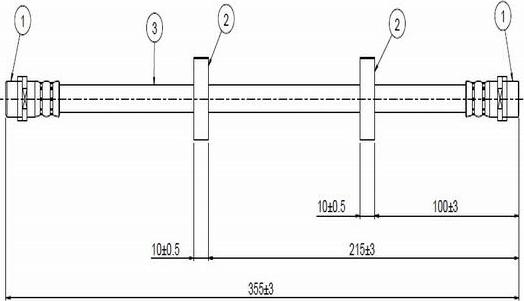 CAVO C800 428A - Тормозной шланг autosila-amz.com