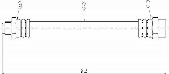 CAVO C800 526A - Тормозной шланг autosila-amz.com