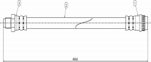 CAVO C800 667A - Тормозной шланг autosila-amz.com