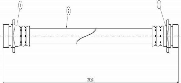 CAVO C800 687A - Тормозной шланг autosila-amz.com