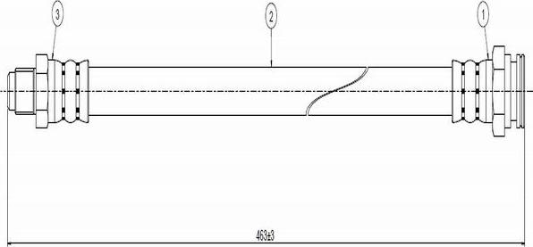 CAVO C800 629A - Тормозной шланг autosila-amz.com