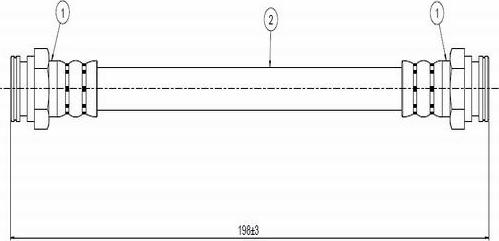 CAVO C800 679A - Тормозной шланг autosila-amz.com