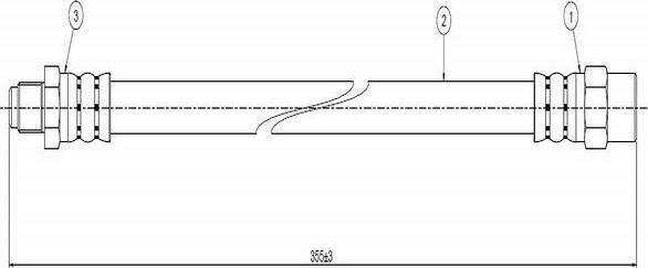 CAVO C800 099A - Тормозной шланг autosila-amz.com