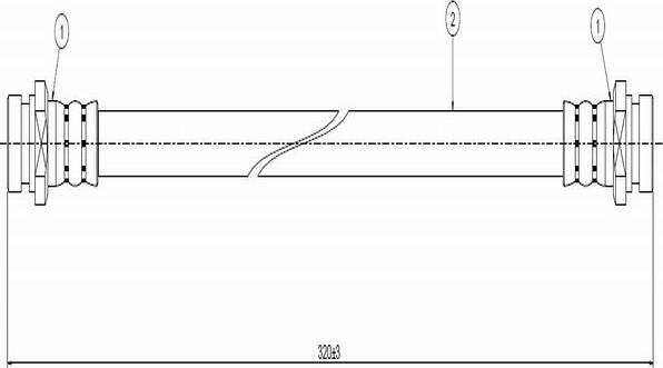 CAVO C800 056A - Тормозной шланг autosila-amz.com