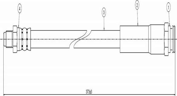 CAVO C800 012A - Тормозной шланг autosila-amz.com