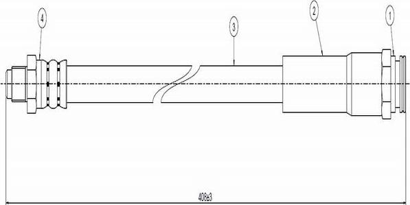 CAVO C800 081A - Тормозной шланг autosila-amz.com