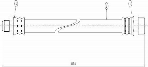 CAVO C800 112C - Тормозной шланг autosila-amz.com