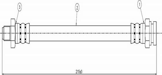 CAVO C800 332A - Тормозной шланг autosila-amz.com