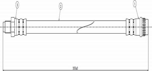 CAVO C800 253A - Тормозной шланг autosila-amz.com