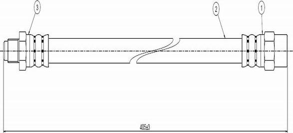 CAVO C800 276A - Тормозной шланг autosila-amz.com