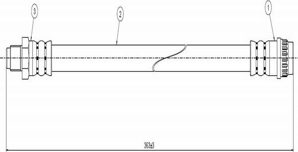 CAVO C800 761A - Тормозной шланг autosila-amz.com