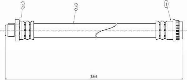 CAVO C800 709A - Тормозной шланг autosila-amz.com