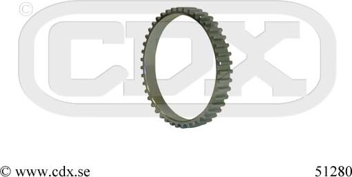 CDX 51280 - Зубчатое кольцо для датчика ABS autosila-amz.com