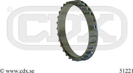 CDX 51221 - Зубчатое кольцо для датчика ABS autosila-amz.com