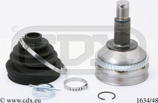 CDX 1634/48 - Шарнирный комплект, ШРУС, приводной вал autosila-amz.com