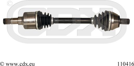 CDX 110416 - Приводной вал autosila-amz.com