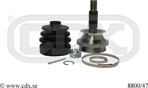 CDX 8800/47 - Шарнирный комплект, ШРУС, приводной вал autosila-amz.com