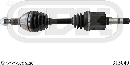 CDX 315040 - Приводной вал autosila-amz.com