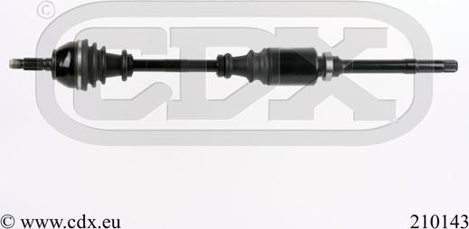 CDX 210143 - Приводной вал autosila-amz.com