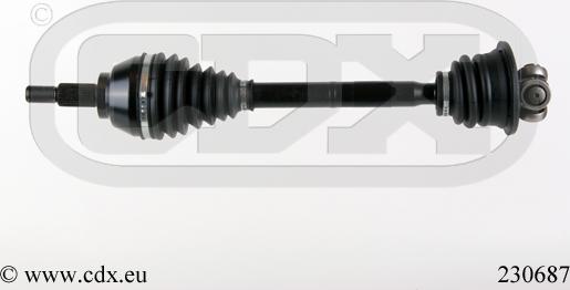 CDX 230687 - Приводной вал autosila-amz.com