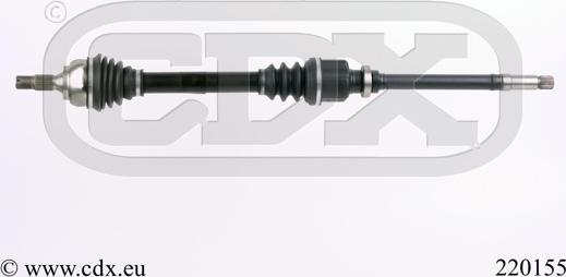 CDX 220155 - Приводной вал autosila-amz.com
