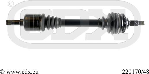 CDX 220170/48 - Приводной вал autosila-amz.com