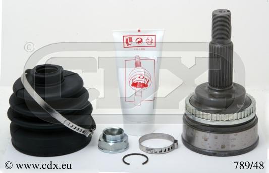 CDX 789/48 - Шарнирный комплект, ШРУС, приводной вал autosila-amz.com