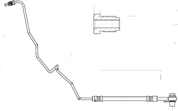 CEF 514512 - Тормозной шланг autosila-amz.com