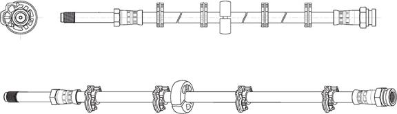 CEF 514524 - Тормозной шланг autosila-amz.com