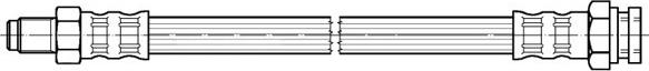 CEF 516987 - Тормозной шланг autosila-amz.com