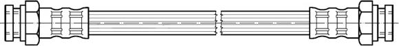 CEF 510234 - Тормозной шланг autosila-amz.com