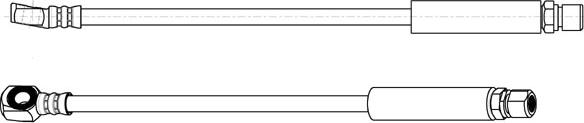 CEF 510734 - Тормозной шланг autosila-amz.com