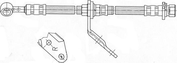 CEF 511998 - Тормозной шланг autosila-amz.com