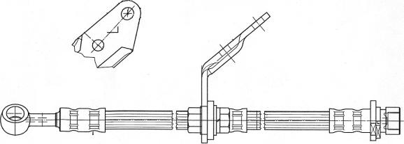 CEF 511997 - Тормозной шланг autosila-amz.com