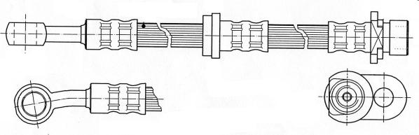 CEF 511954 - Тормозной шланг autosila-amz.com