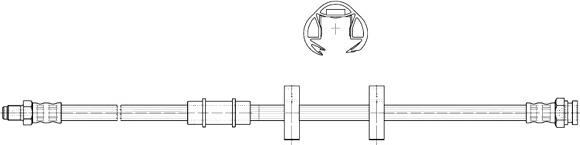 CEF 511394 - Тормозной шланг autosila-amz.com