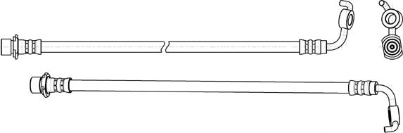 CEF 512974 - Тормозной шланг autosila-amz.com