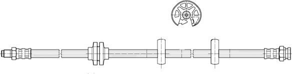 CEF 512447 - Тормозной шланг autosila-amz.com